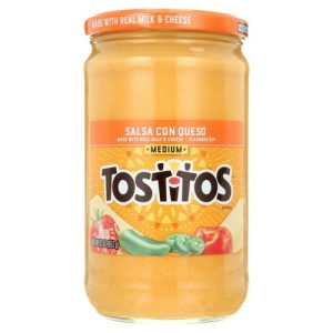 Dips & Salsas Tostitos Salsa Con Queso Mediana, Frasco de 23 Onzas